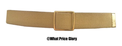 USMC Khaki Web Trouser belt WWII Korea Vietnam WhatPriceGlory